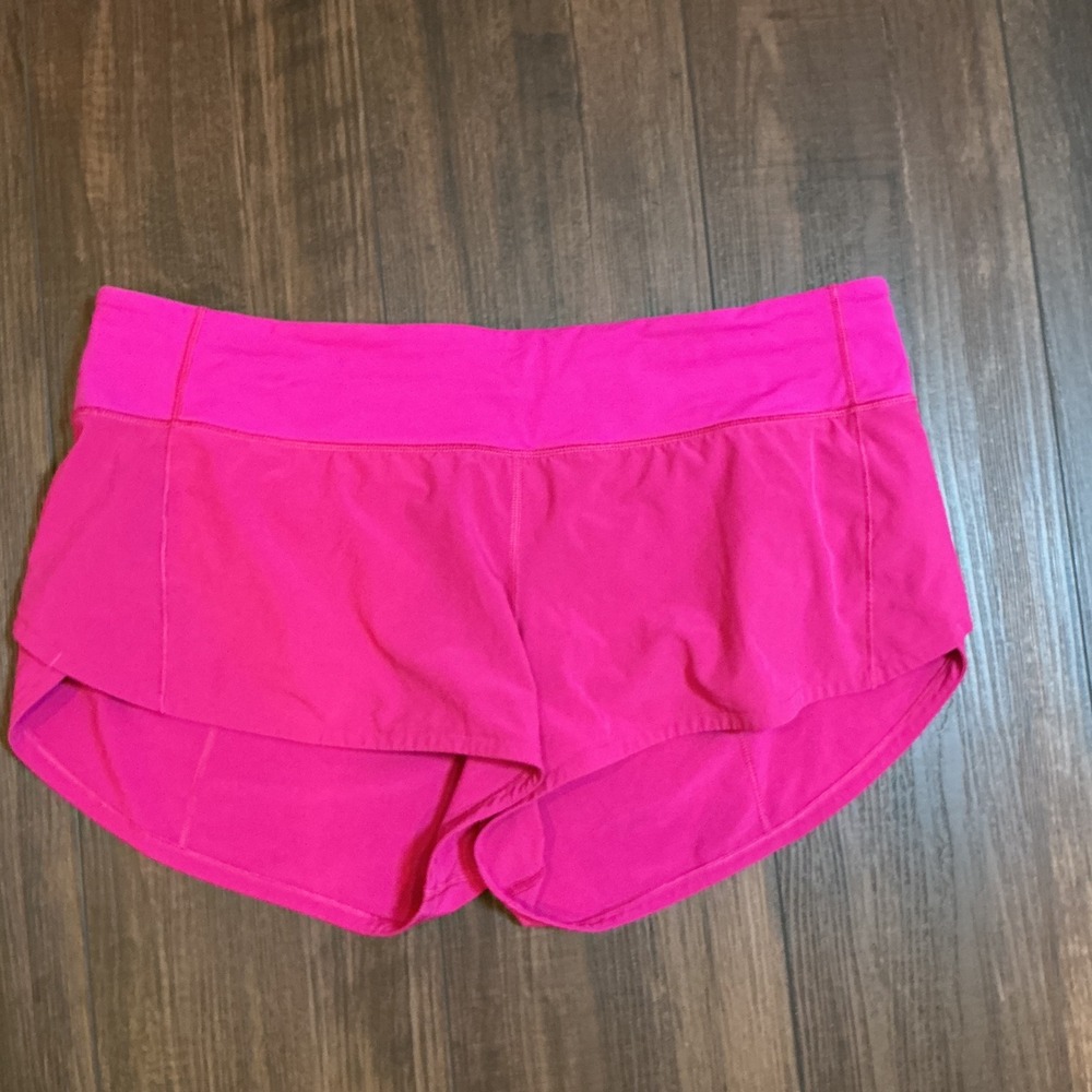 Lululemon Speed Up Low Rise Running Shorts Pink Size 8 W7AWRS